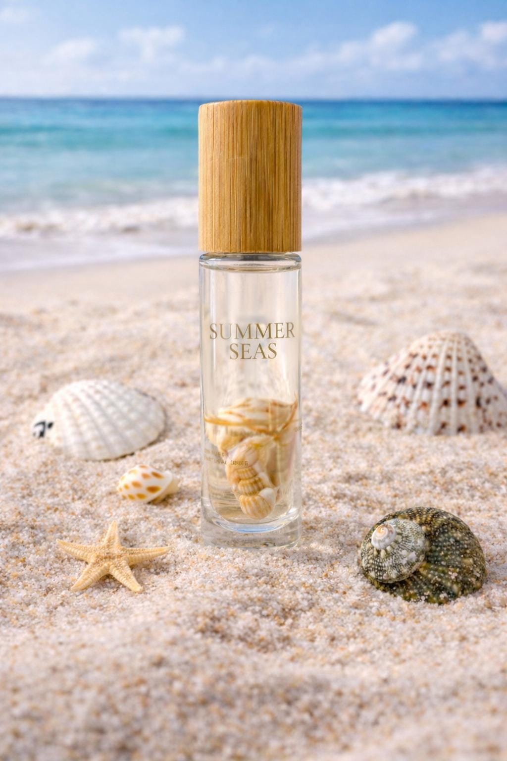 Summer Aromatherapy Roll-On: Coconut, Sandalwood & Vanilla Essential Oils • Summer Vibe