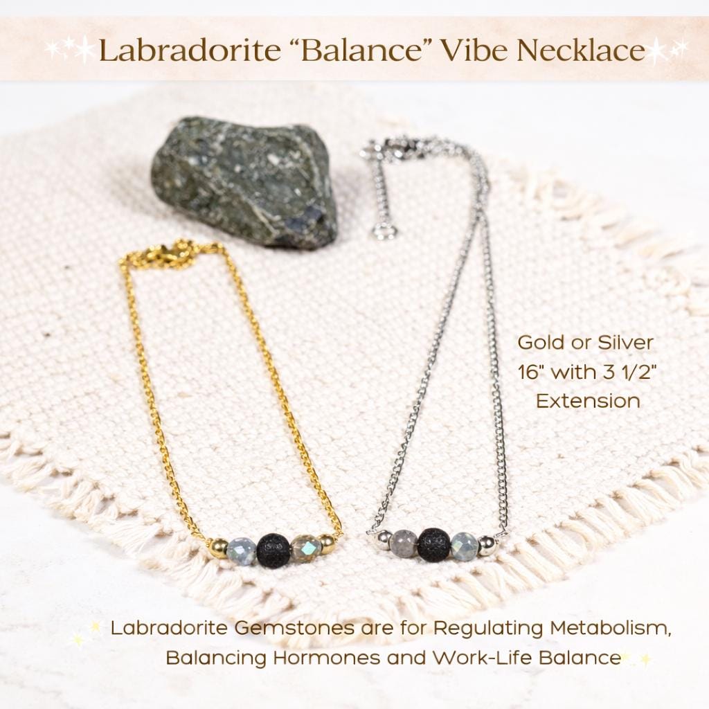 Gemstone Aromatherapy Diffuser Necklace: Lava Bead Essential Oil Jewelry