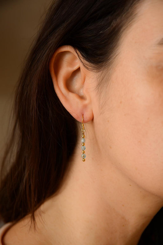 Dainty Birthstone Earrings for Moms, Sisters and Friends • Gold or Silver • Free to Personalize Your Family Gemstone Jewelry