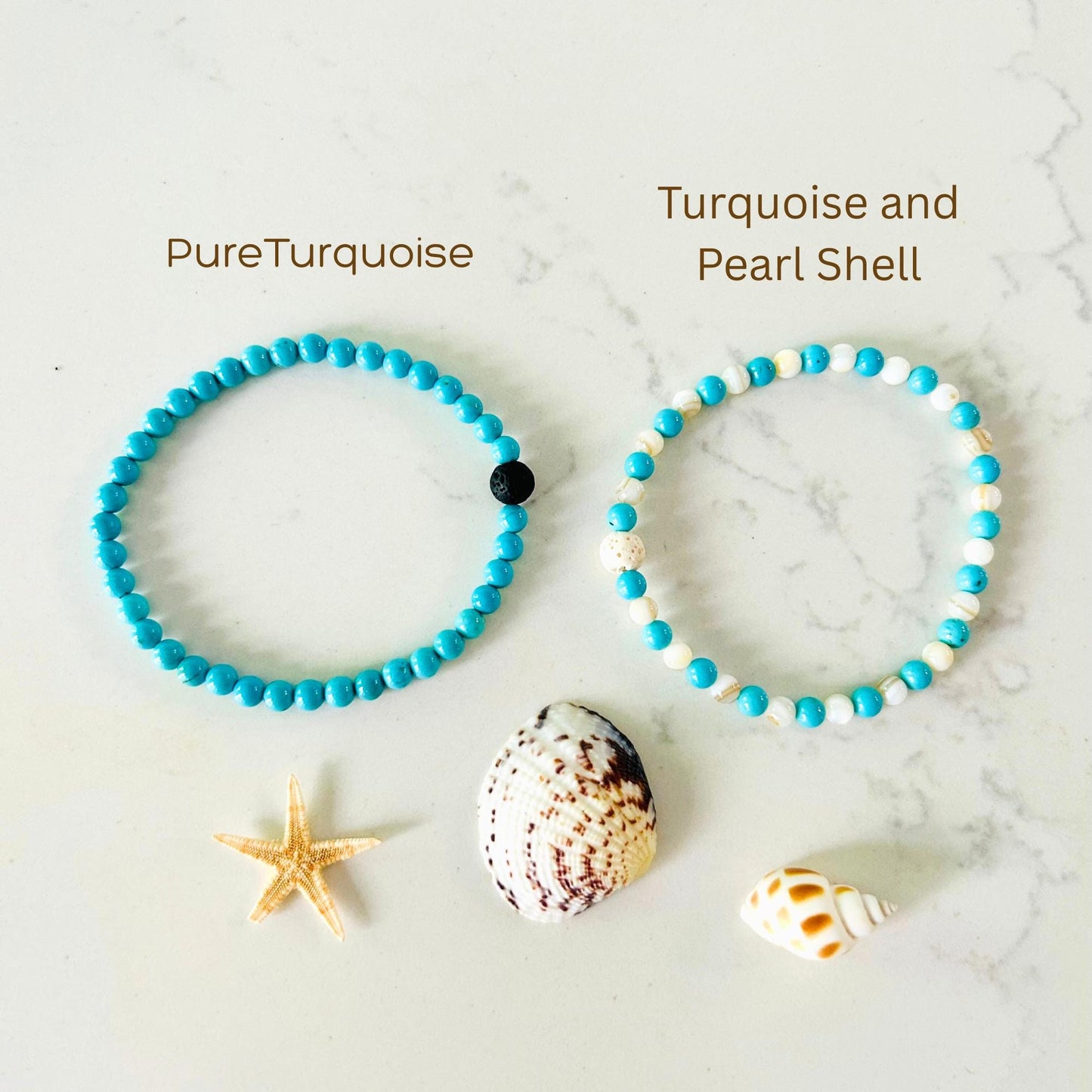 Dainty Turquoise Bracelet: 4mm Gemstone • Summer Friendship Jewelry