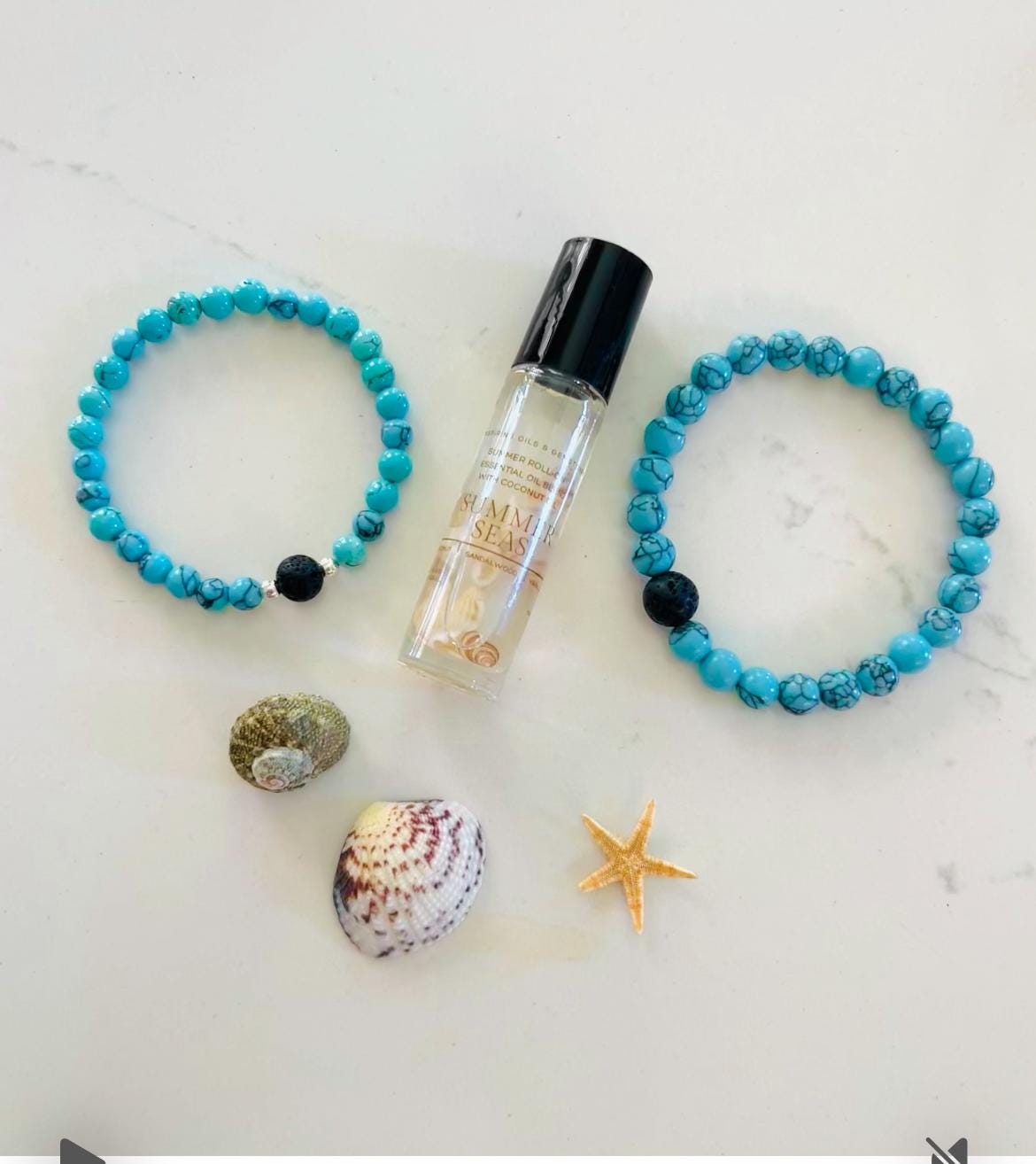 Summer Aromatherapy Roll-On: Coconut, Sandalwood & Vanilla Essential Oils • Summer Vibe