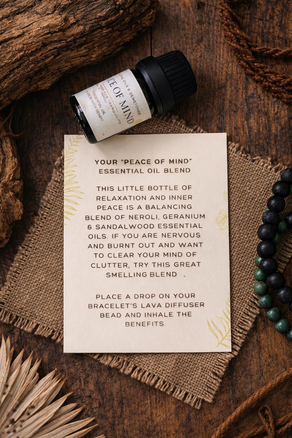 Men's Essential Oil Blend: Aromatherapy for Stress Relief & Energy