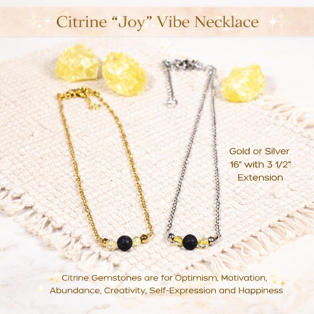 Gemstone Aromatherapy Diffuser Necklace: Lava Bead Essential Oil Jewelry