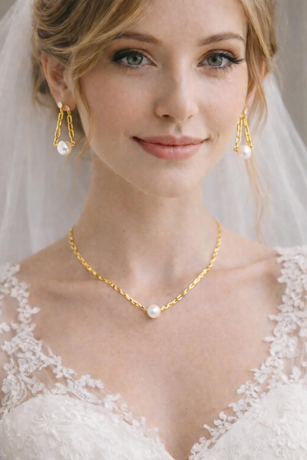 Freshwater Pearl Necklace: Available in Two Styles • Single Pearl or Single with Two Seed Pearls • Gold or Silver on a Paperclip Chain