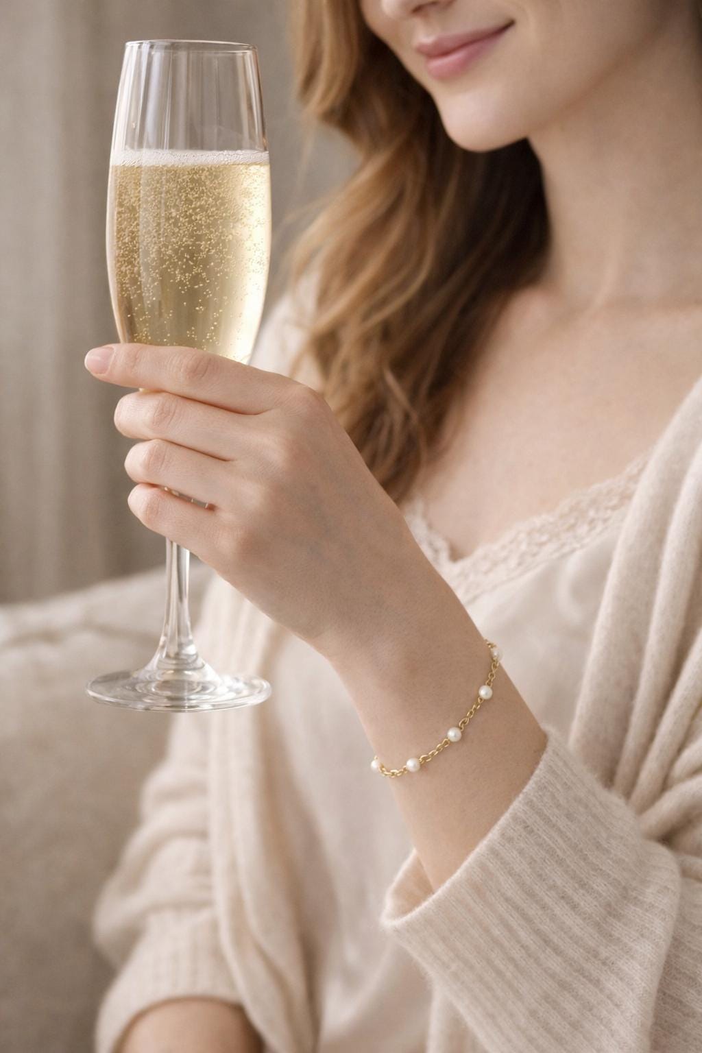 Freshwater Pearl Station Bracelet:  Gold or Silver • Minimal Pearl Bracelet • Dainty Anytime Jewelry • Gift for Her