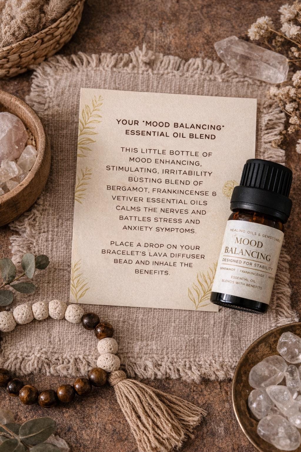 Men's Essential Oil Blend: Aromatherapy for Stress Relief & Energy