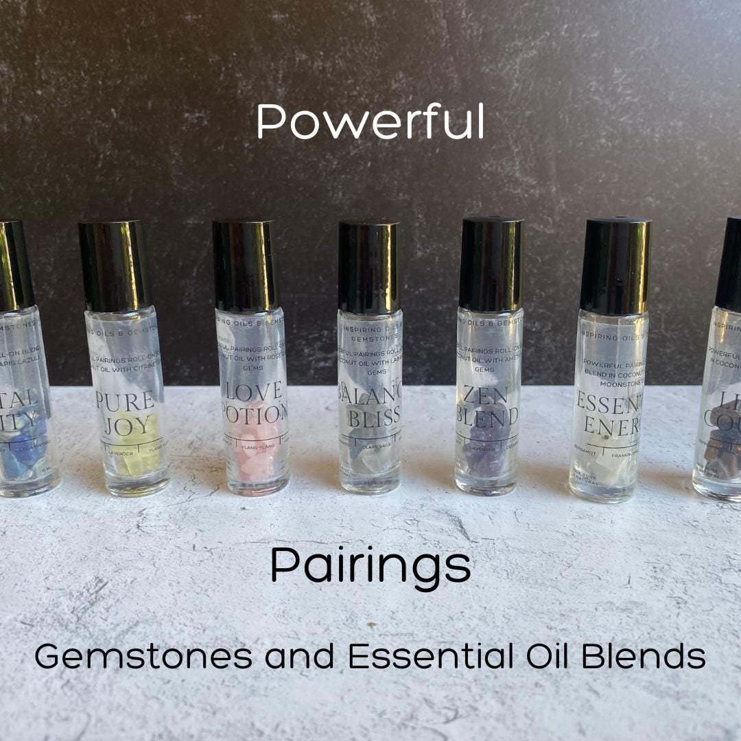 Energy Gift Set: Moonstone Minimalistic Gemstone Bracelet • Energy Essential Oil Blend • Crystals and Essential Oil Roll-On • Energy Room, Body and Hair Mist • Ceramic Handmade Ring Dish • Sachet