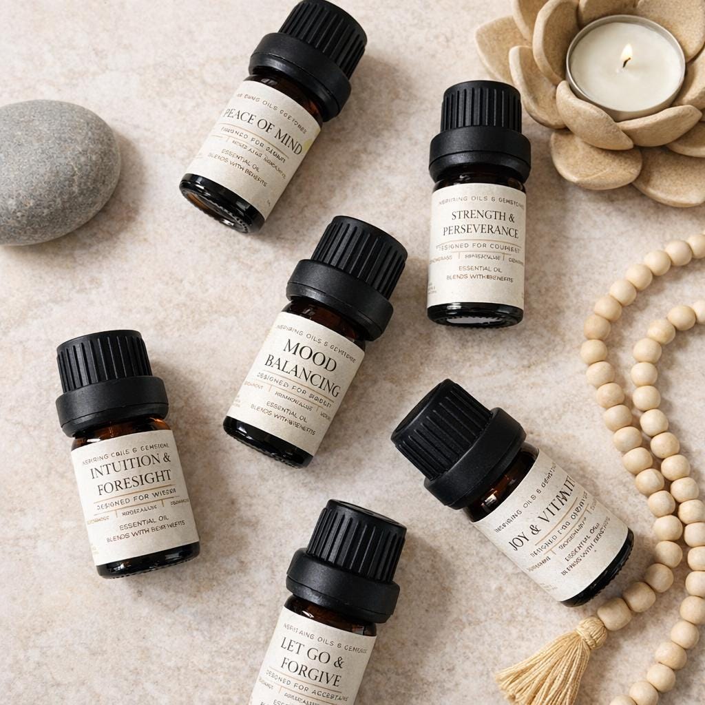 Men's Essential Oil Blend: Aromatherapy for Stress Relief & Energy
