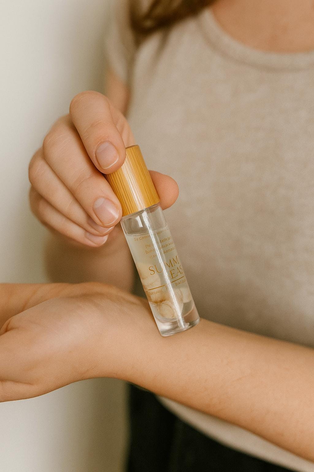 Summer Aromatherapy Roll-On: Coconut, Sandalwood & Vanilla Essential Oils • Summer Vibe
