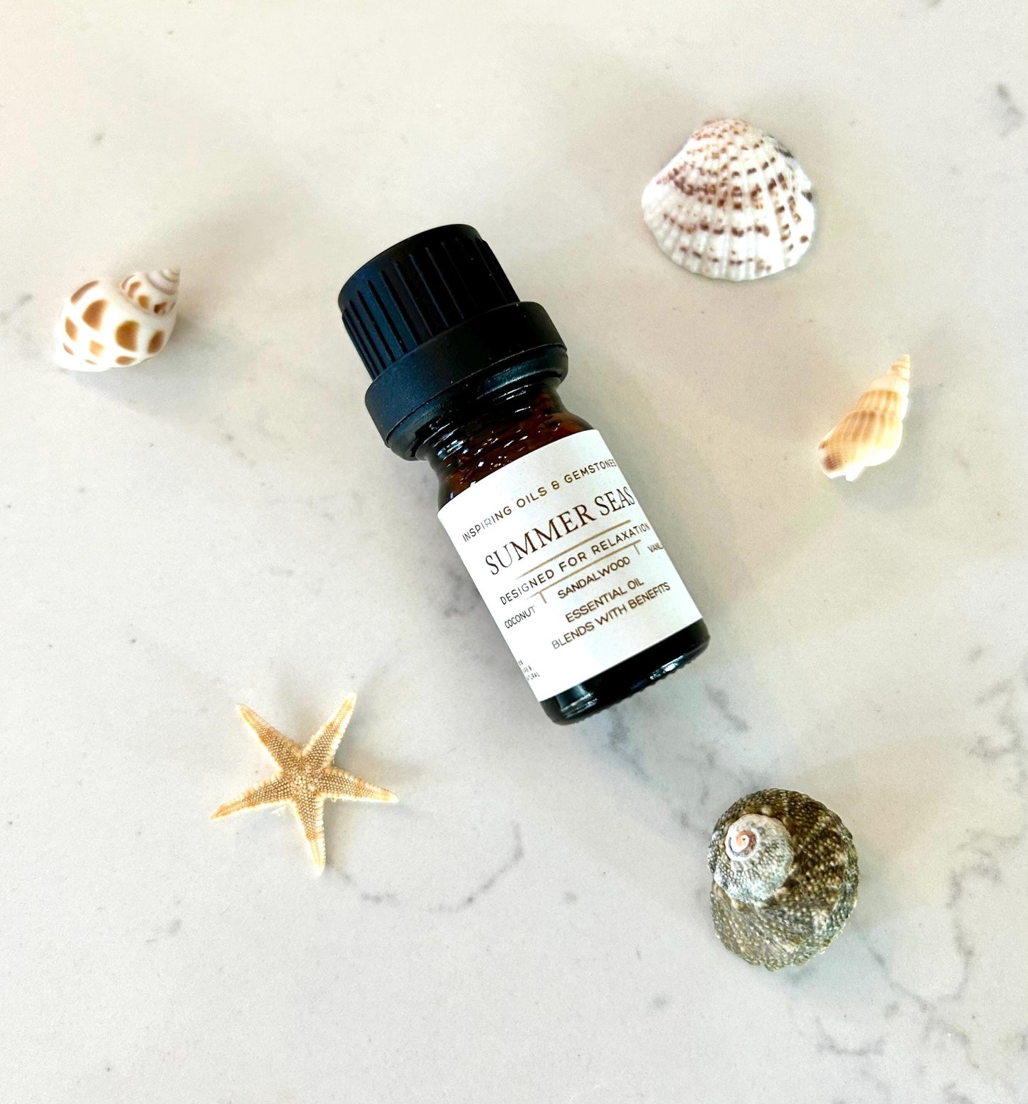 Summer Seas Essential Oil Blend: Aromatherapy Diffuser Oil: Calming Coconut • Sandalwood • Vanilla