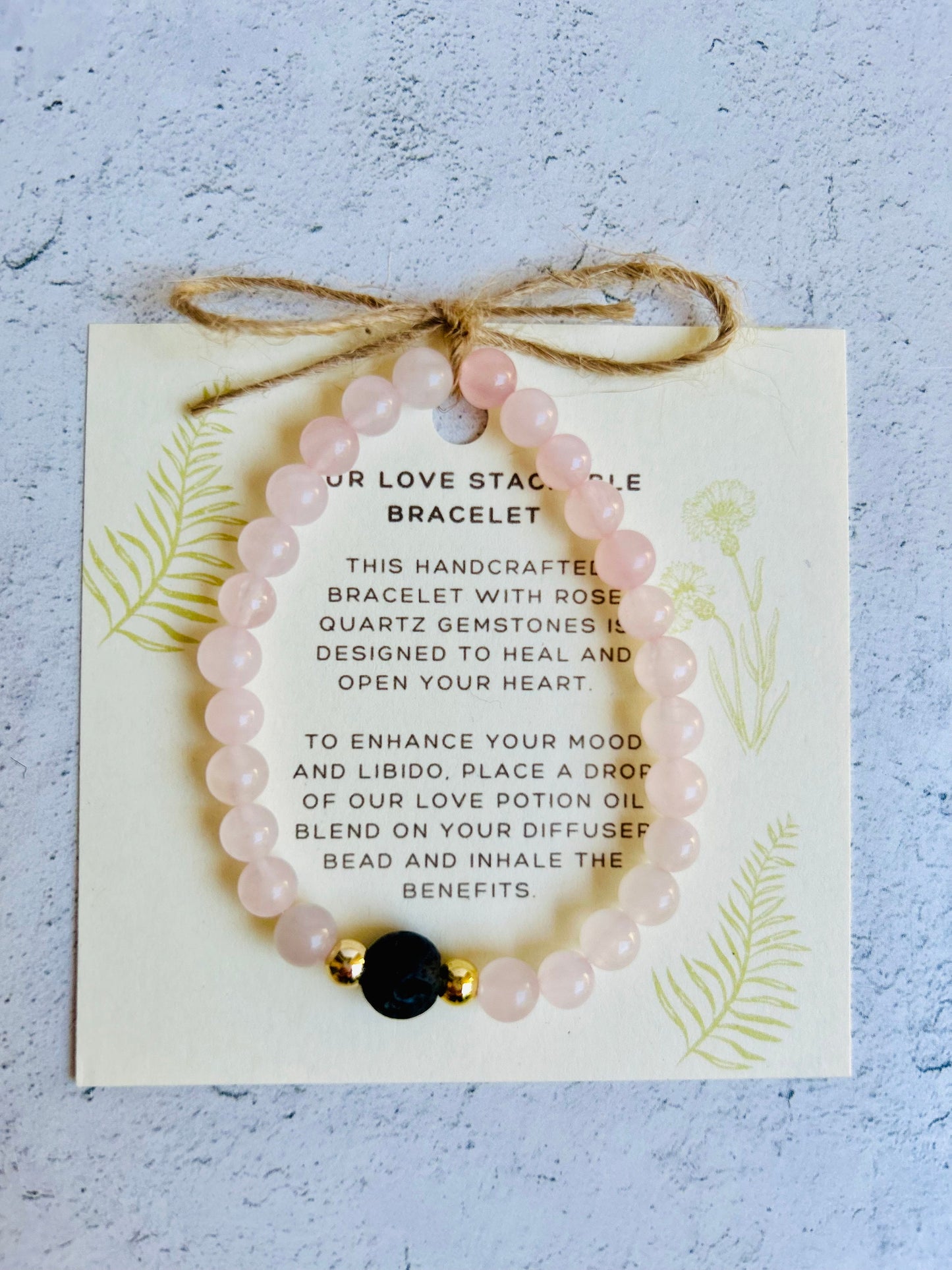 Genuine Gemstone Stretchy Bracelet: Choose 4 or 6mm • Amethyst, Rose Quartz, Lapis Lazuli, Tiger's Eye, Citrine, Labradorite or Moonstone • White or Black Lava Stone •Gold or Silver