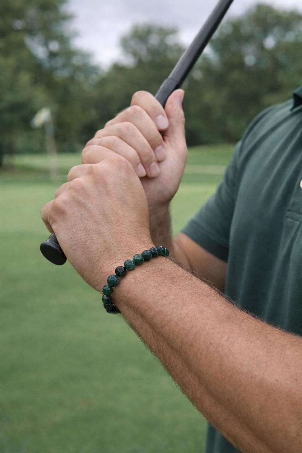 Men's Gemstone Aromatherapy Bracelet: 8mm Natural Stone Healing • Lava Diffuser