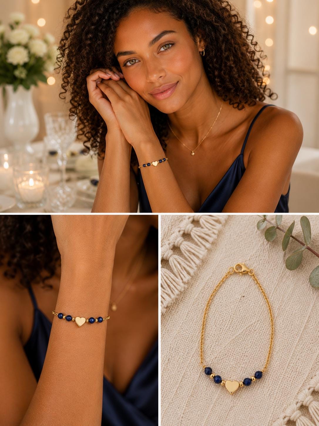 Personalized Birthstone Heart Bracelet • Dainty Birthstone Jewelry • Birthday Gift for Her • Teen Girl Gift • Gold or Silver • Handmade Gift